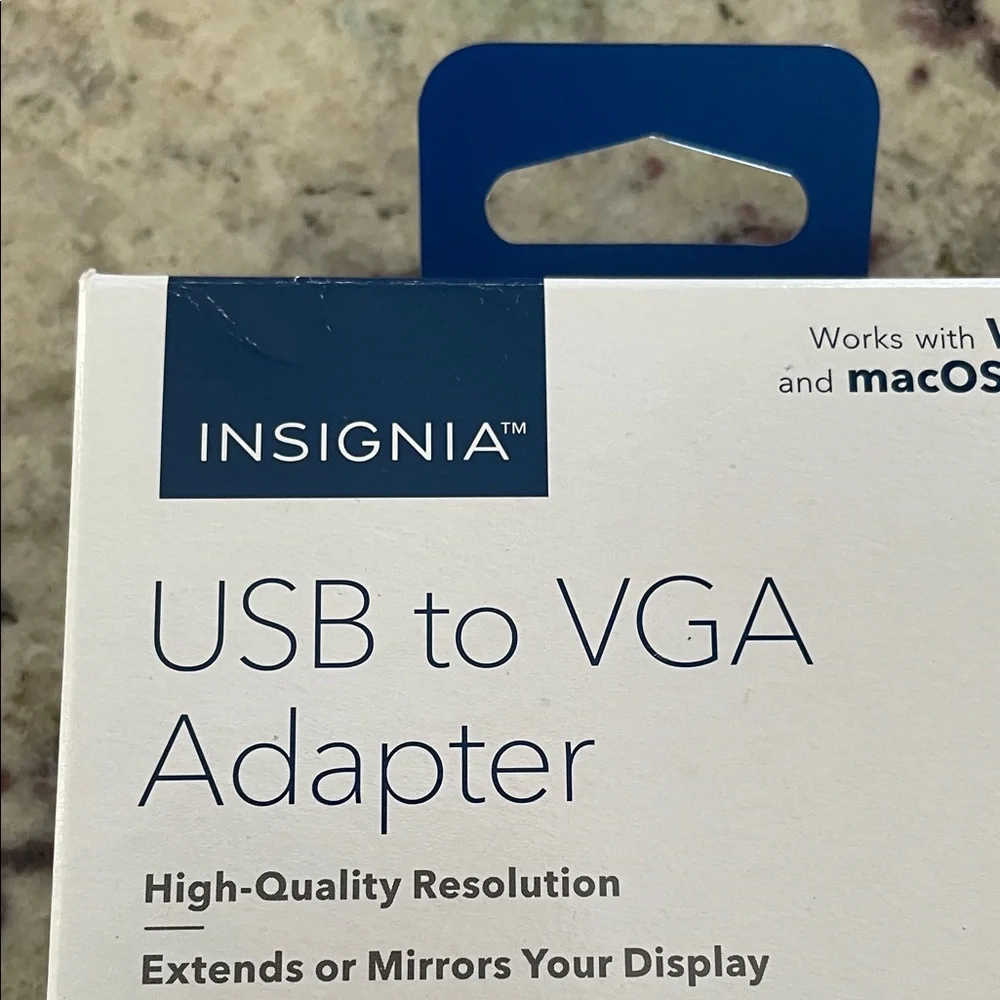 NWT Insignia USB to VGA Adapter